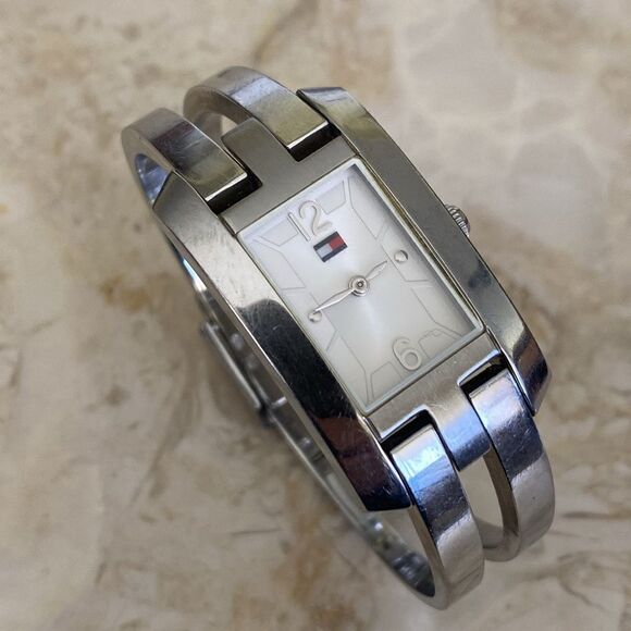 Tommy Hilfiger Stainless Steel Tank Style Women's Quartz Watch - Picture 2 of 9